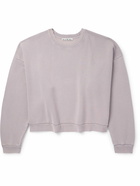 Acne Studios - Fester Garment-Dyed Cotton-Jersey Sweatshirt - Gray