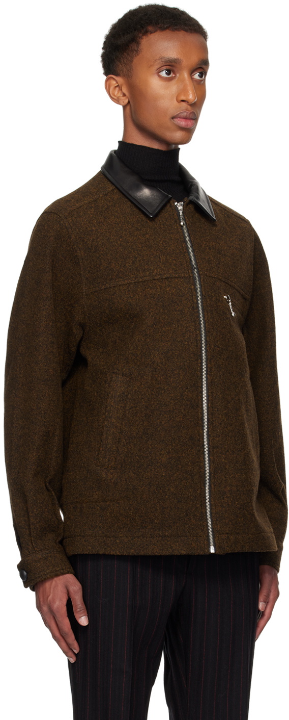 Ernest W. Baker Brown Melange Utility Jacket Ernest W. Baker
