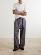 Altea - Pierre Honeycomb-Knit Cotton-Piqué Polo Shirt - White