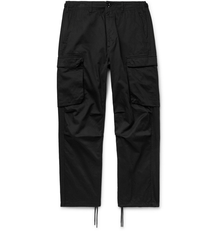 Photo: Neighborhood - Cotton-Twill Cargo Trousers - Black