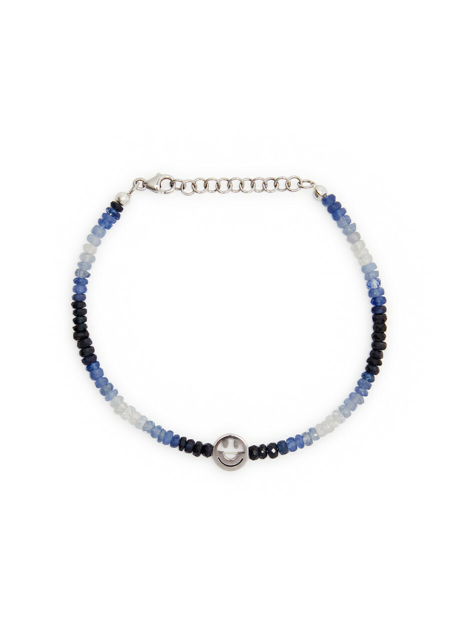 Roxanne First The Smiley Sapphire Beaded Bracelet - Blue - One Size