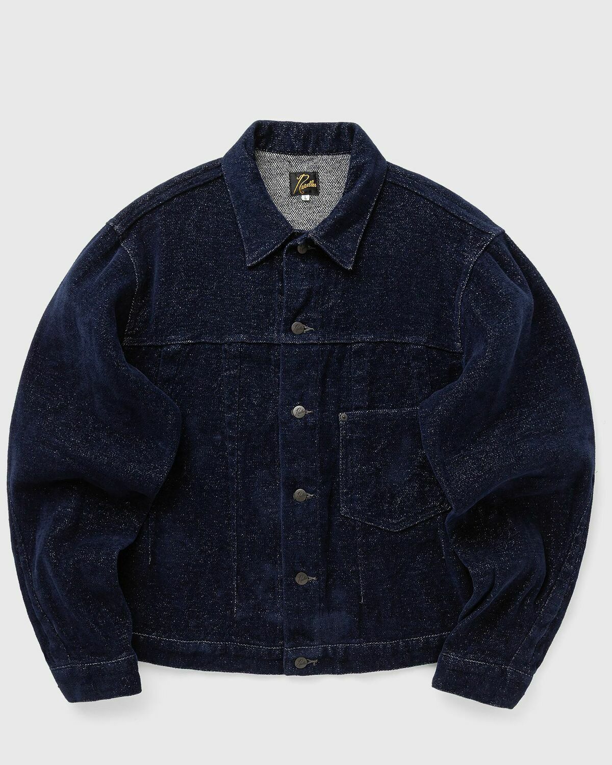 Needles Darts Jean Jacket Washi Chenille Blue Mens Denim Jacket