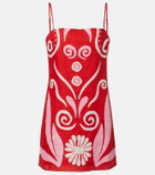 Cala de la Cruz Ancona printed linen minidress
