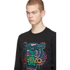 Kenzo Black Limited Edition Holiday Tiger Sweatshirt