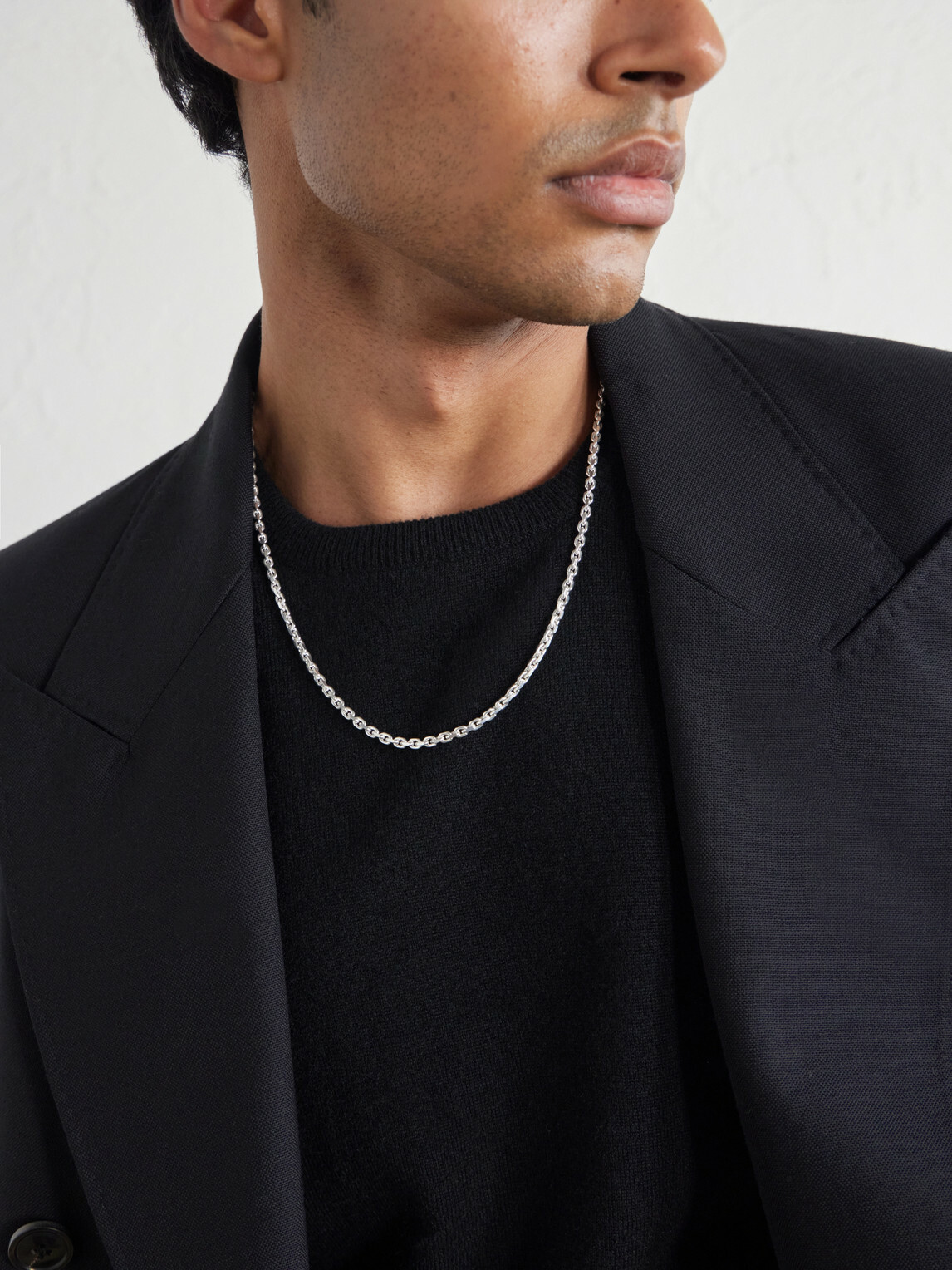 Mikia - Sterling Silver and Emerald Necklace