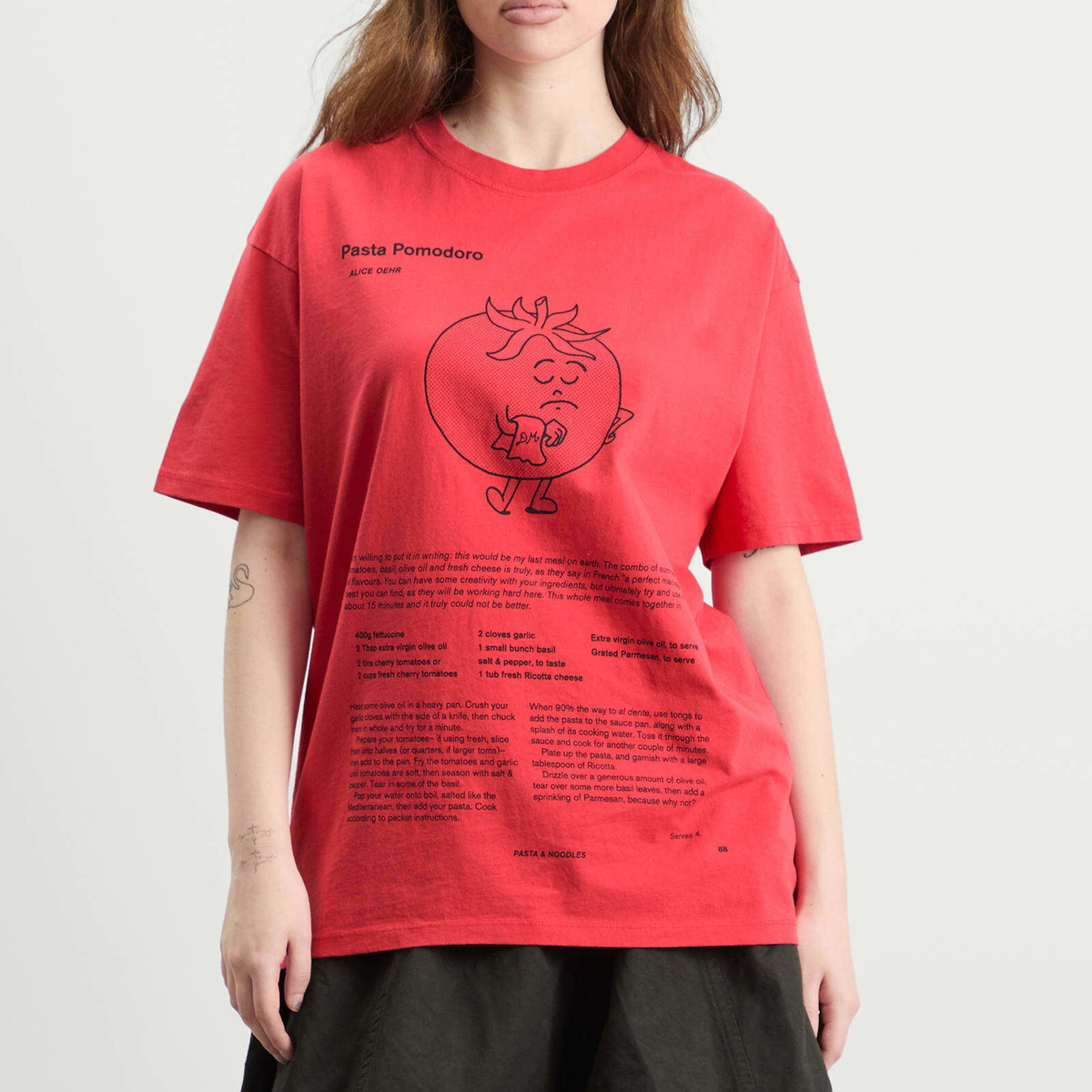 Damson Madder Women's Presented By End. Recipe with Friends Graphic T-Shirt in Red
