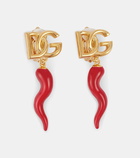 Dolce&Gabbana Capri DG clip-on drop earrings