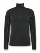 Kjus - Taos Slim-Fit Logo-Print VaporTemp Half-Zip Ski Mid-Layer - Black