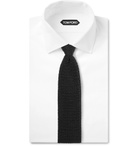 TOM FORD - 7.5cm Knitted Silk Tie - Black