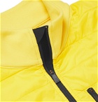 Aztech Mountain - Team Aztech Quilted Panelled Stretch Tech-Jersey Half-Zip Sweatshirt - Yellow