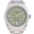 Rolex Oyster Perpetual Automatic Chronometer Green Dial Mens Watch M134300-0006