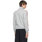 Moncler Grey Jersey Zip-Up Track Jacket