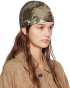 Maison Margiela Gold Sequinned Beanie