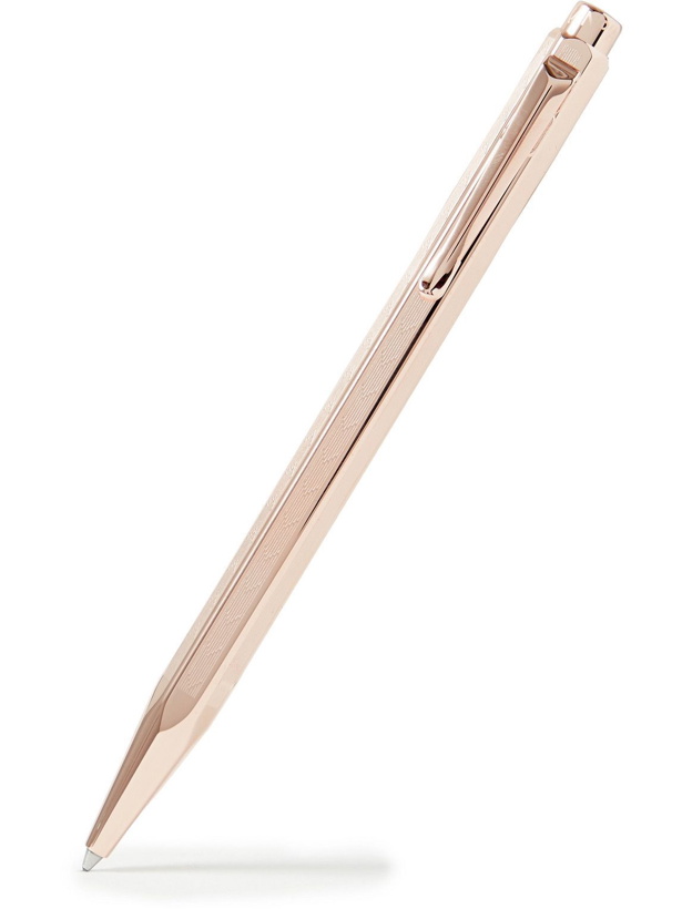 Photo: Caran D'Ache - Ecridor Textured Rose Gold-Tone Ballpoint Pen