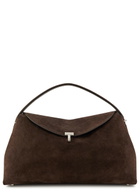 Toteme T-lock Suede top Handle bag - Brown - One Size