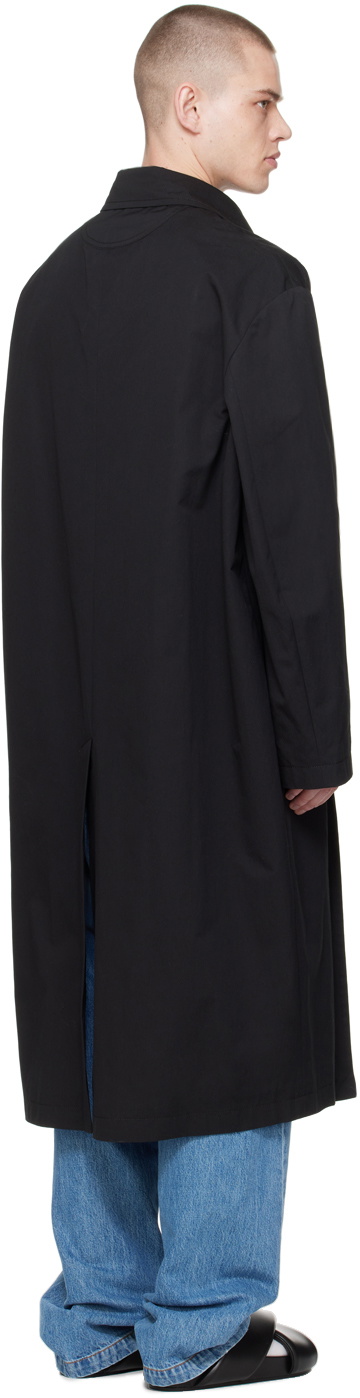 Commission SSENSE Exclusive Black Trench Coat
