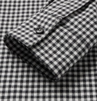 A.P.C. - Gingham Cotton and Linen-Blend Shirt - Navy