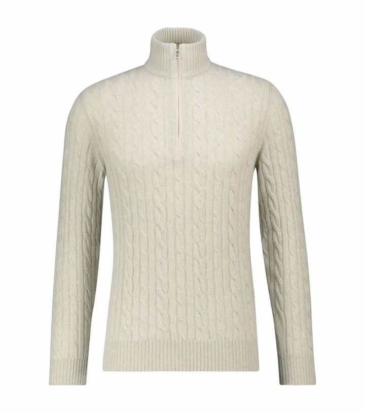 Photo: Loro Piana - Mezzocollo Treccia cashmere sweater