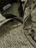 Stone Island - Reflective-Trimmed Printed Shell Parka with Detachable Quilted Liner - Neutrals