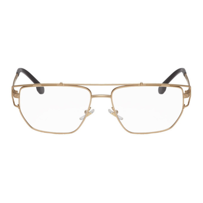 Photo: Versace Gold Greek Wire Glasses