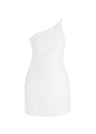 Bec & Bridge Melanie Asymmetric Linen Mini Dress White