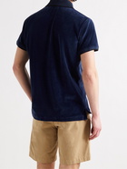 ORLEBAR BROWN - Clive Slim-Fit Cotton and Linen-Blend Terry Polo Shirt - Blue