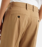 Frame Cuffed Slim Palazzo wide-leg pants