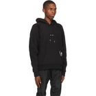 HELIOT EMIL Black Carabiner Logo Hoodie