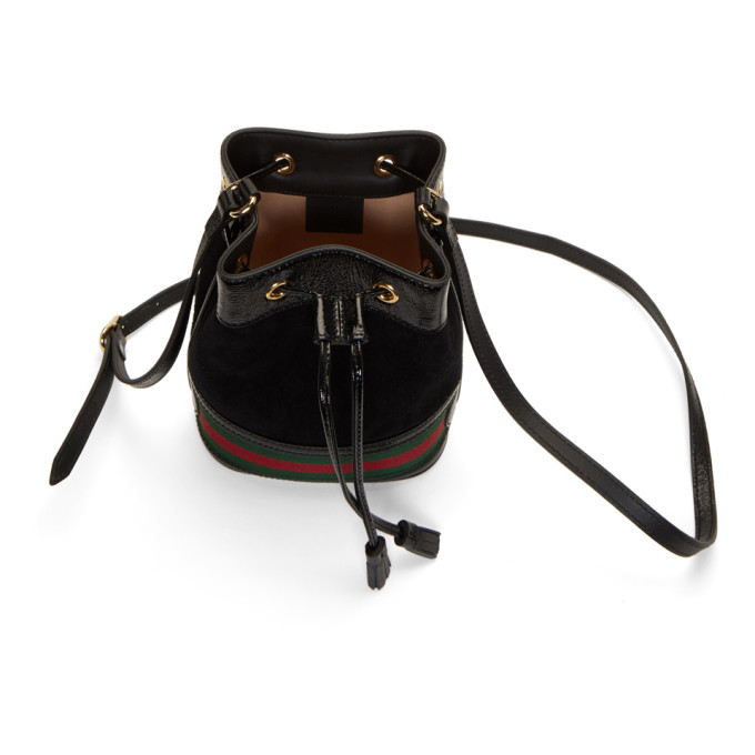 Ophidia suede mini online bucket bag