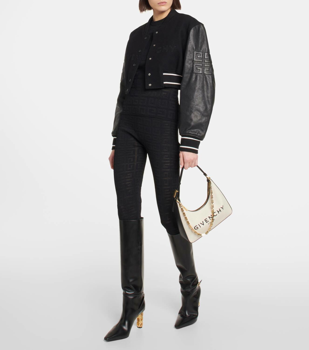 Givenchy Moon Cut Out Small canvas shoulder bag