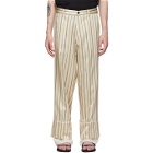 Ann Demeulemeester Off-White and Black Devon Trousers