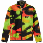 Air Jordan Men's Flight Mvp Fleece Jacket in Infrared 23/Cargo Khaki/Black