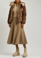 Moncler Daos Quilted Corduroy Jacket Brown