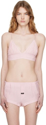 OPEN YY Pink Crinkled Bralette