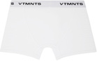 VTMNTS White Logo-Woven Boxer Briefs