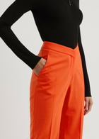 David Koma Straight-leg Stretch-wool Trousers Orange