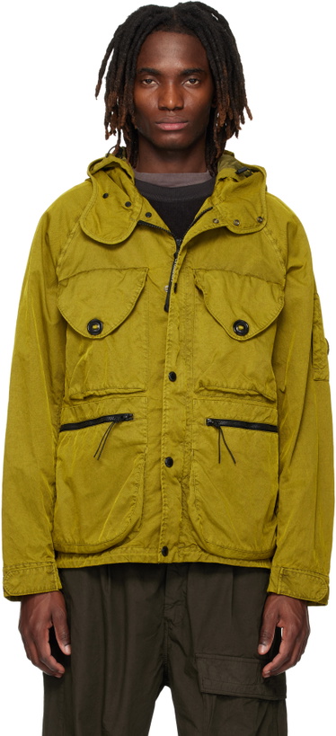 Photo: C.P. Company Khaki Panama-R Mixed Goggle Jacket