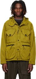 C.P. Company Khaki Panama-R Mixed Goggle Jacket