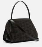 Ferragamo Hug Medium woven leather shoulder bag