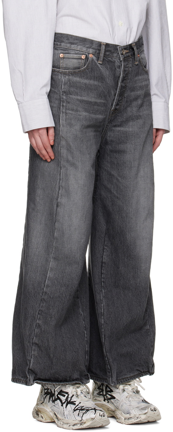 doublet ROBOT LEGS DENIM PANTS ジーンズ Doublet ROBOT LEGS DENIM PANTS - BLACK | Garmentory