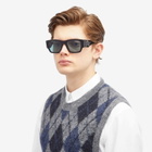 Prada Eyewear Men's 10ZS Sunglasses in Black/Petrol Green 