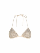 MC2 Saint Barth Woman Triangle Top Swimsuit Annabelle With Rhinestones
