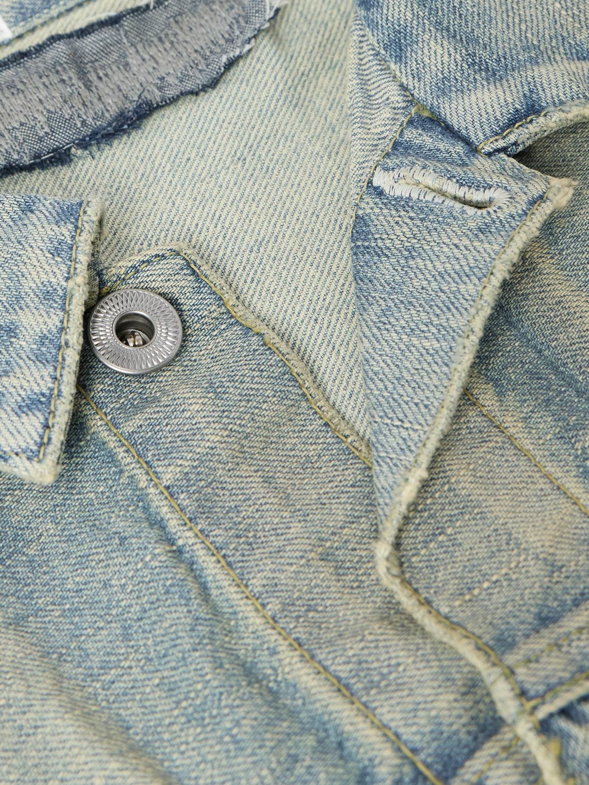 A.PRESSE - 1st Type Distressed Denim Jacket - Blue