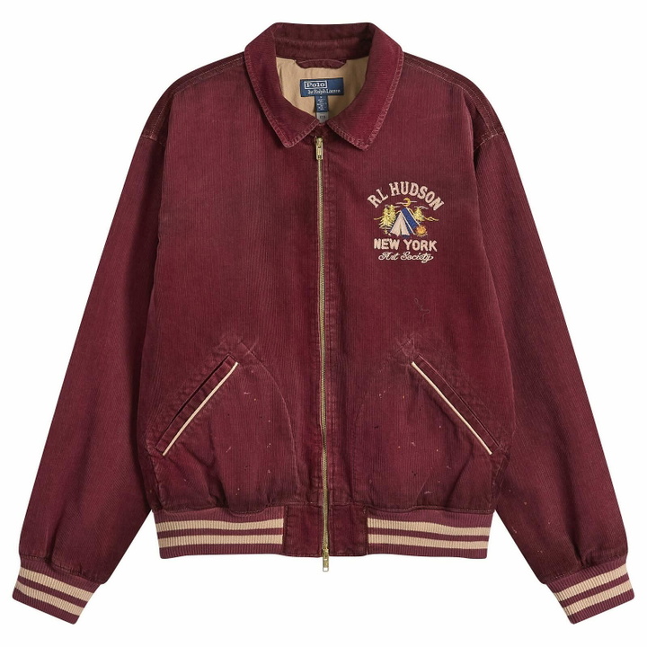 Photo: Polo Ralph Lauren Men's Corduroy Arts Club Bomber Jacket in Pomegranate