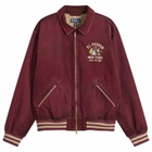 Polo Ralph Lauren Men's Corduroy Arts Club Bomber Jacket in Pomegranate