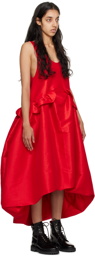 Kika Vargas Red Ramya Maxi Dress