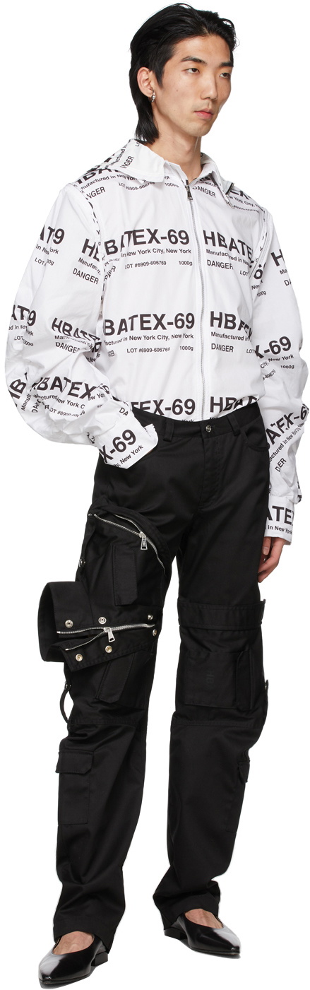 Hood by Air Black Zippered Cargo Pants
