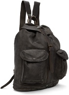 RRL Brown Leather Rucksack Backpack