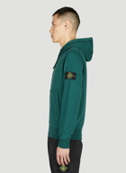Stone Island - Compass Patch Hooded Sweatshirt in Green