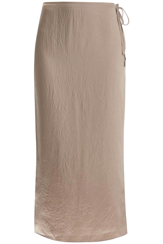 Photo: Filippa K ruffled Satin Midi Skirt With